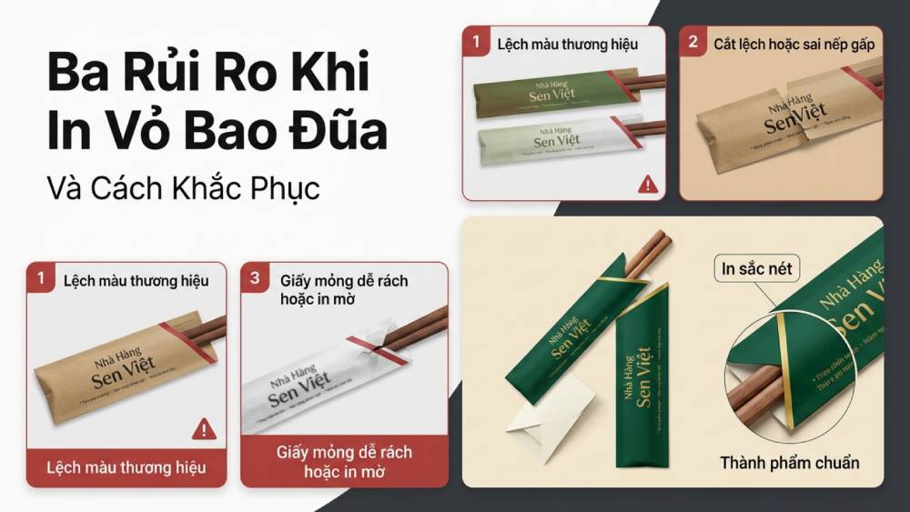 Khắc phục ba rủi ro thường gặp khi in vỏ bao đũa tại xưởng sản xuất thiếu kinh nghiệm