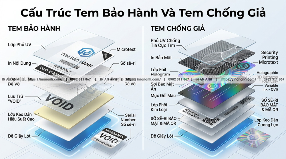 Khái Niệm Kỹ Thuật Cấu Trúc Vật Tư Nhãn Bảo Hành Và Chống Giả Công Nghiệp