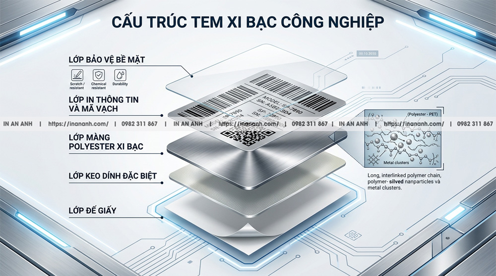 Khái Niệm Kỹ Thuật Và Cấu Trúc Phân Tử Lõi Của Tem Xi Bạc Công Nghiệp