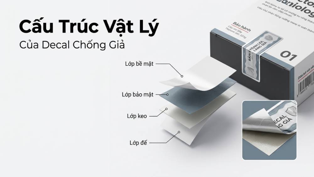 Khái Niệm Kỹ Thuật Và Cấu Trúc Vật Lý Của Chất Liệu Decal Chống Giả
