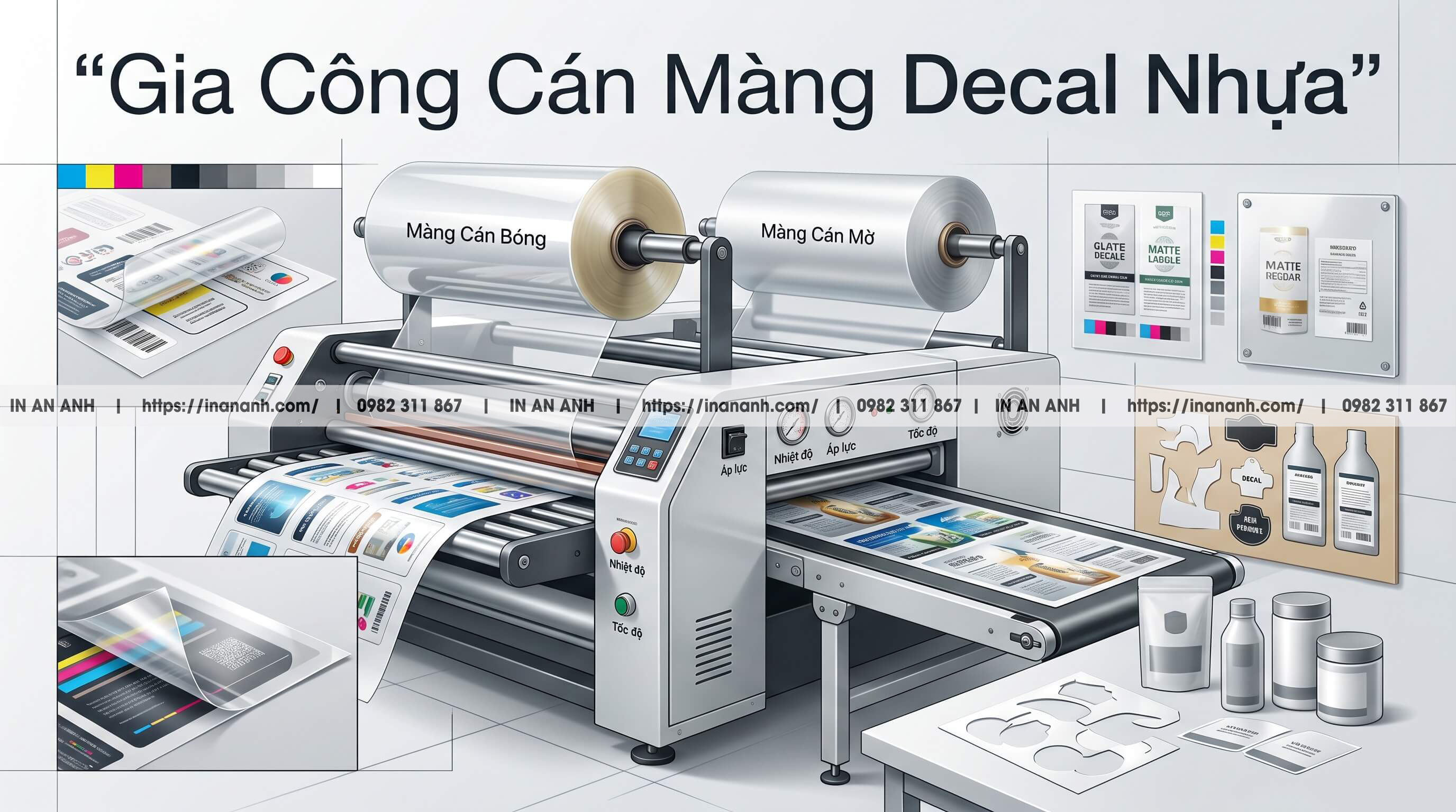 Khái Niệm Kỹ Thuật Về Gia Công Cán Màng Bề Mặt Decal Nhựa