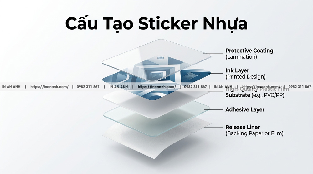 Khái Niệm Sticker Nhựa Là Gì Và Phân Tích Cấu Tạo Kỹ Thuật