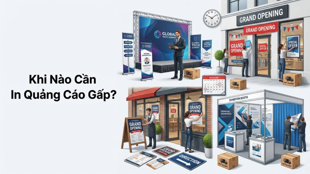 Khi Nào Cần In Quảng Cáo Gấp?