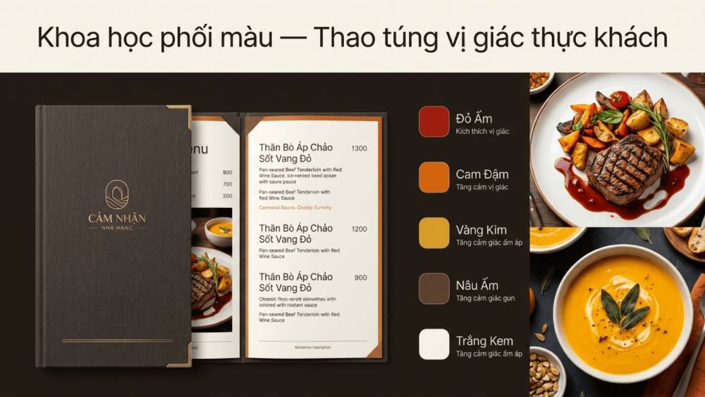 Khoa Học Phối Màu: Thao Túng Vị Giác Thực Khách