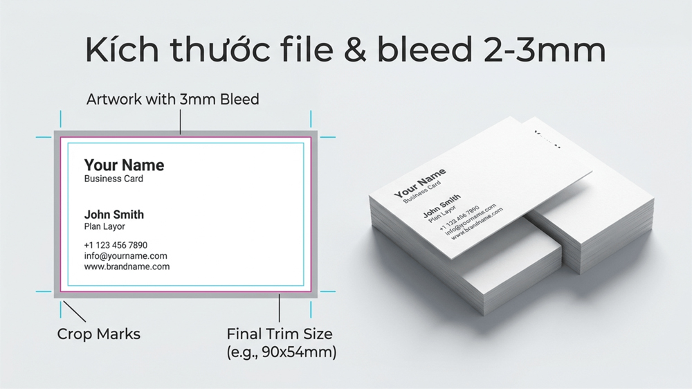 Kích Thước File Và Bleed 2–3mm