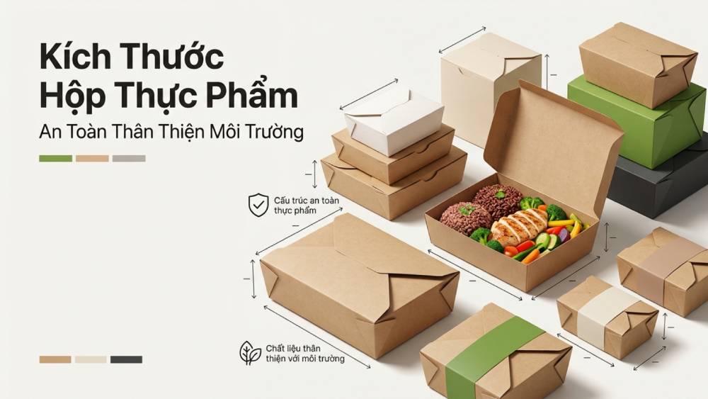 Kích Thước Hộp Thực Phẩm An Toàn Thân Thiện Môi Trường