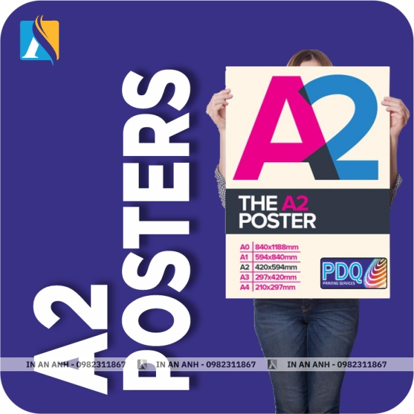 Poster khổ A2 thích hợp làm lịch treo tường, tranh ảnh trong nhà