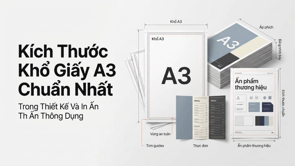 Kích Thước Khổ Giấy A3 Chuẩn Nhất Trong Thiết Kế Và In Ấn Phổ Biến