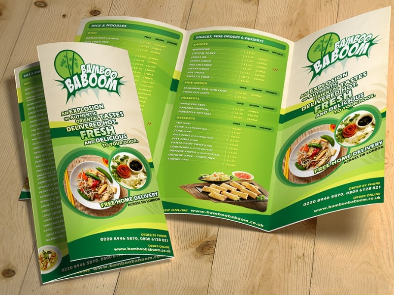Menu dạng catalogue