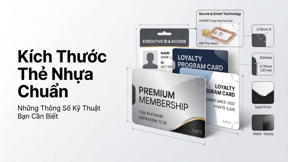 Kích Thước Thẻ Nhựa Chuẩn Và Những Thông Số Kỹ Thuật Bạn Cần Biết