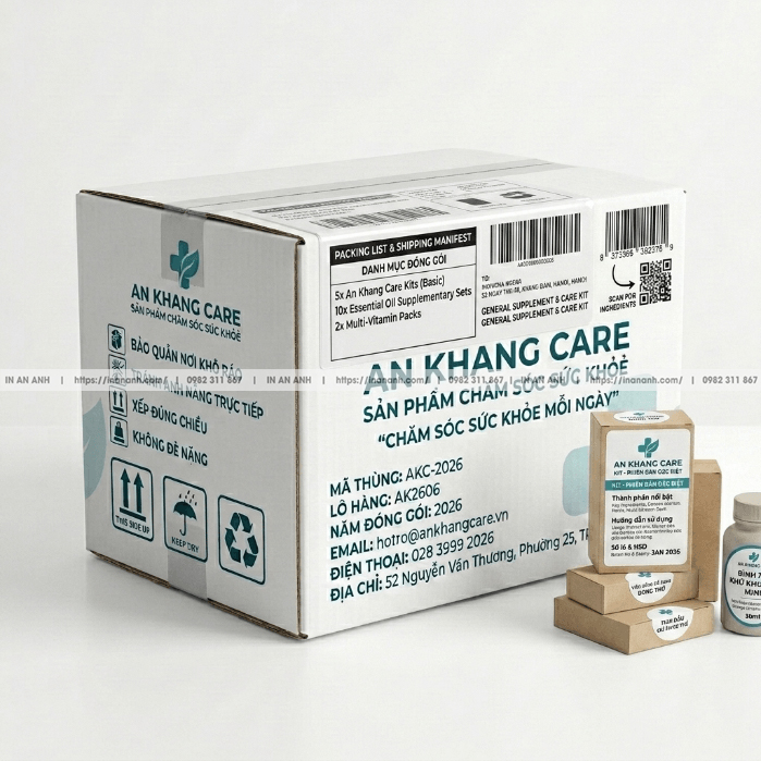 Kích Thước Thùng Carton Cho Dược Phẩm