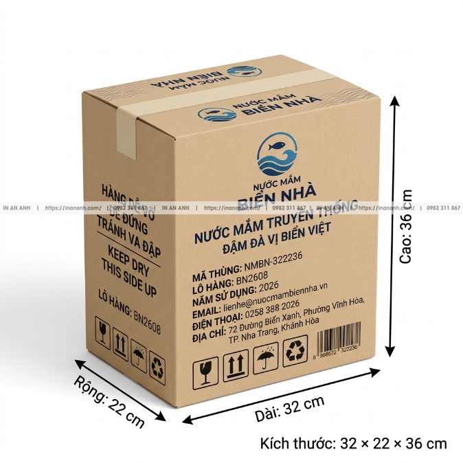Kích Thước Thùng Carton Cho Thực Phẩm