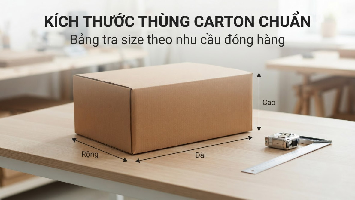 Kích Thước Thùng Carton Chuẩn