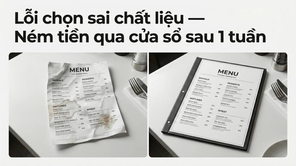 Lỗi Chọn Sai Chất Liệu: Ném Tiền Qua Cửa Sổ Sau 1 Tuần