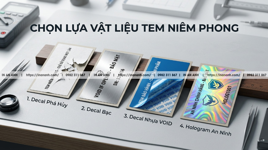 Lựa Chọn Chất Liệu Nào Cho Từng Thành Phần Tem Niêm Phong