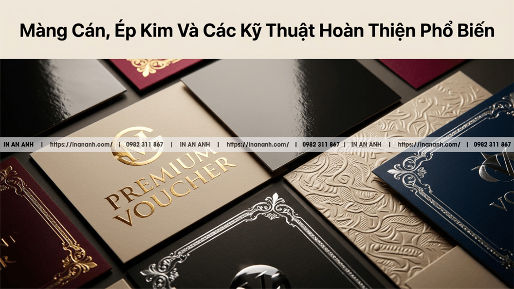 Màng Cán, Ép Kim Và Các Kỹ Thuật Hoàn Thiện Phổ Biến