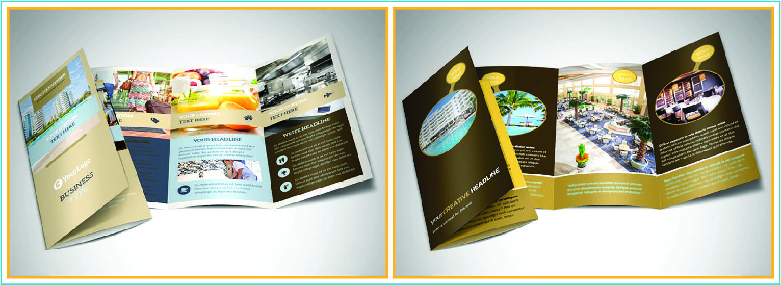 in Brochure đẹp cho ngành kinh doanh khách sạn 