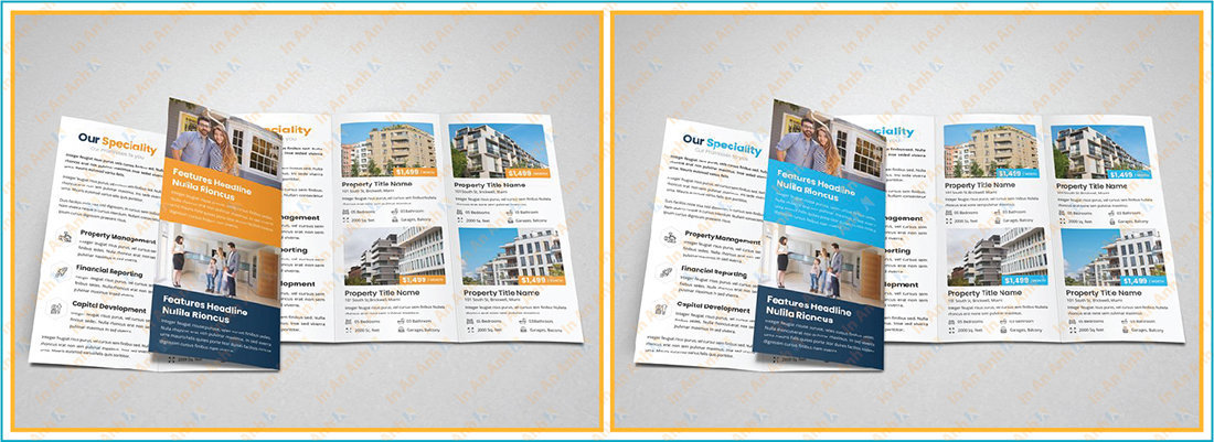 mẫu brochure ngành bất động sản