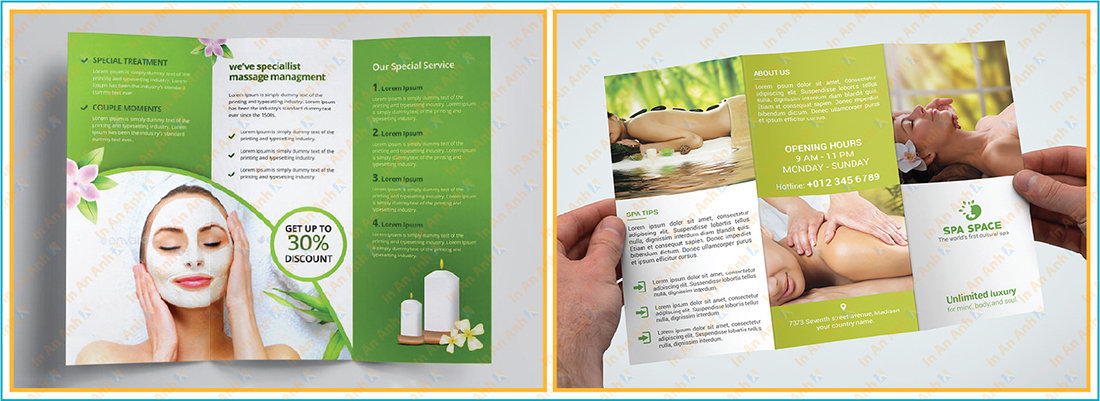 mẫu brochure spa làm đẹp