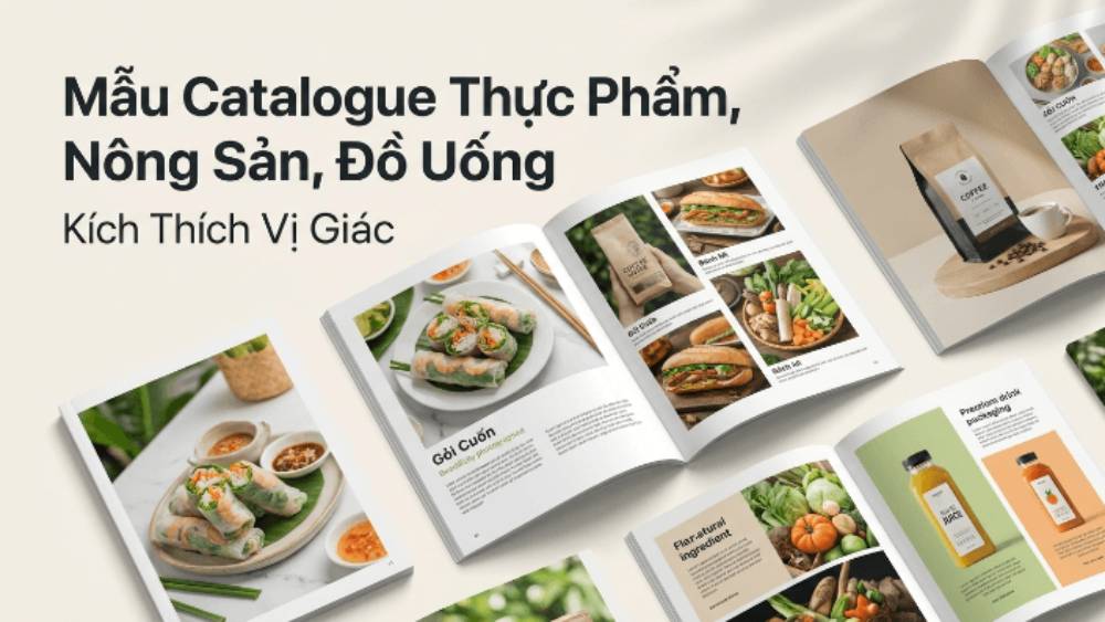 Mẫu Catalogue Thực Phẩm, Nông Sản, Đồ Uống Kích Thích Vị Giác