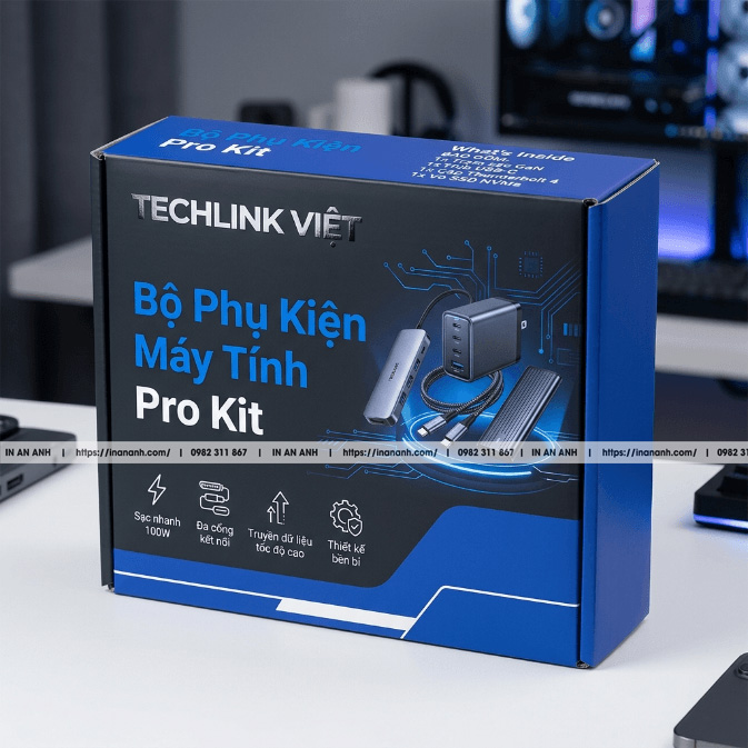 Mẫu hộp carton sóng đựng linh kiện điện tử nắp gài ngược
