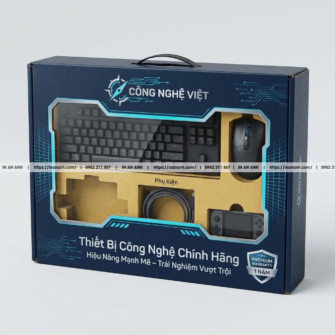 Mẫu in hộp carton bồi duplex đẹp cho ngành điện tử gia dụng