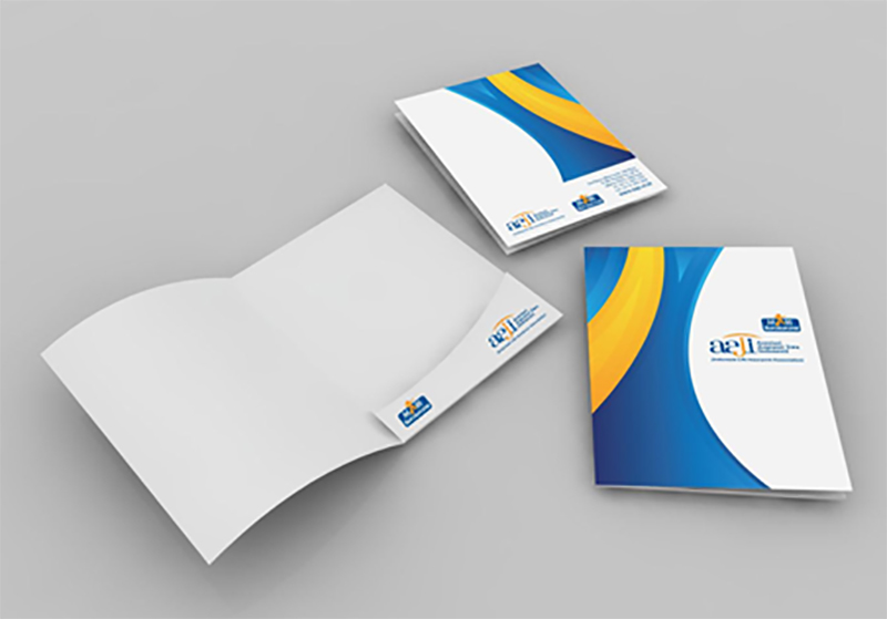Mẫu in Kẹp File aaji phủ nhiều logo