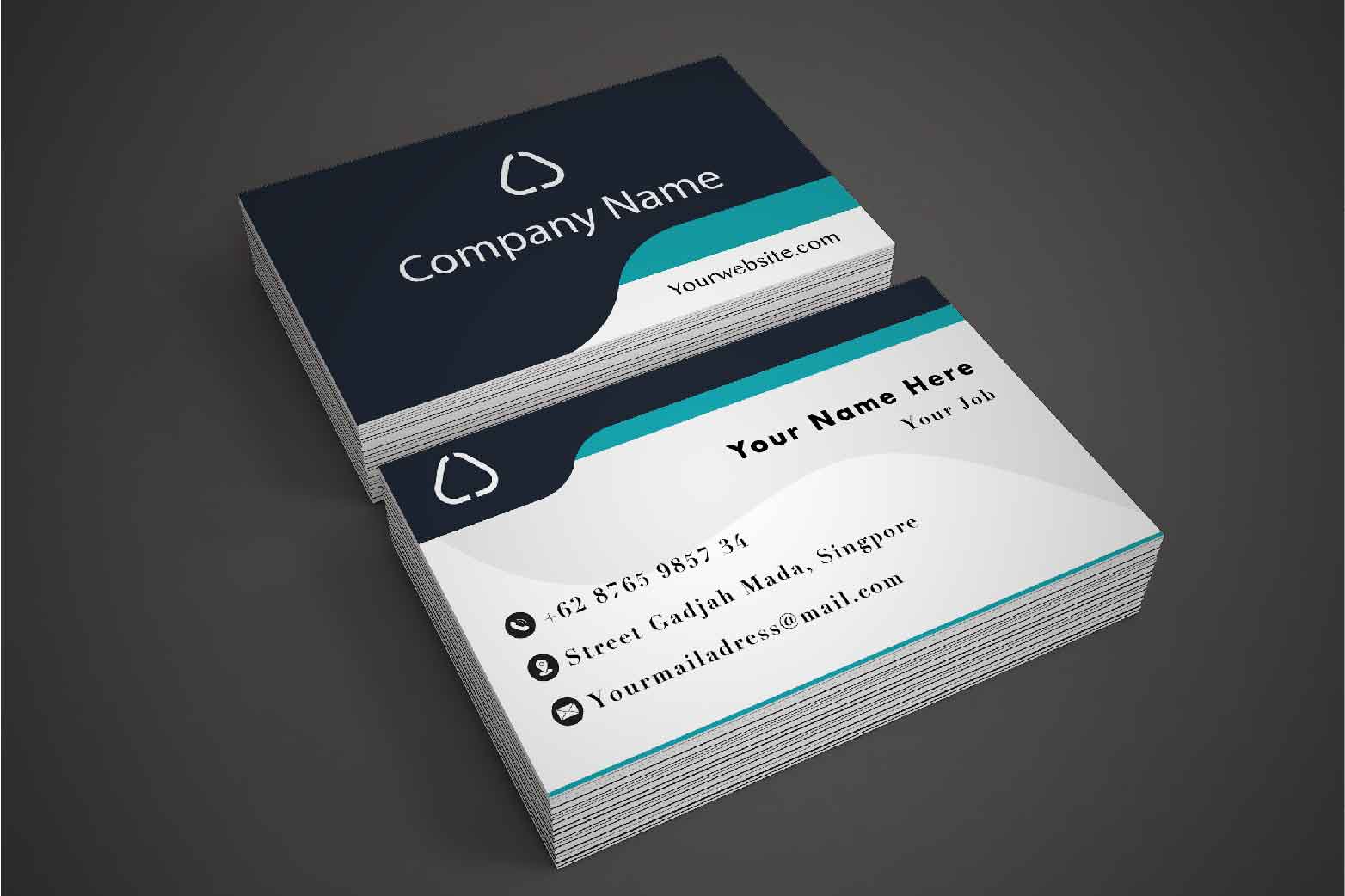 mẫu name card visit sang trọng