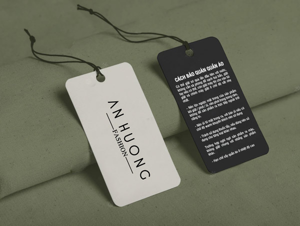 Các mẫu tag quần áo theo hình dạng