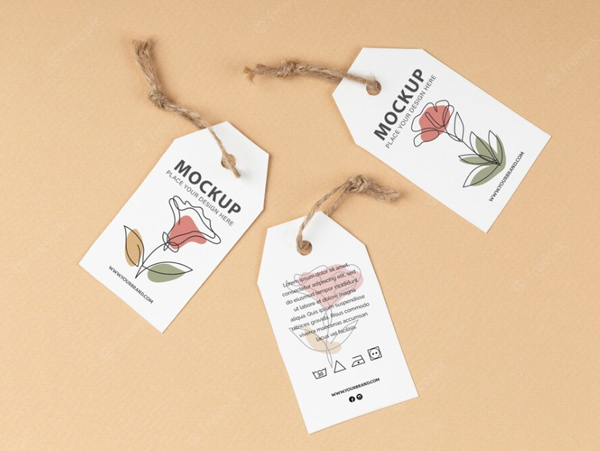 Mẫu tag giấy bồi, dày dặn