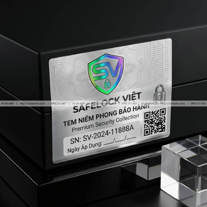 Mẫu Tem Niêm Phong Bảo Hành Đa Năng — Decal Vỡ Trong Suốt, Dán Được Trên Mọi Bề Mặt