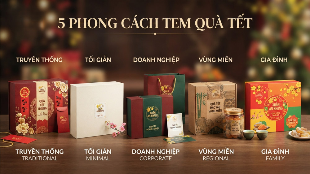 Mẫu theo phong cách thiết kế phổ biến