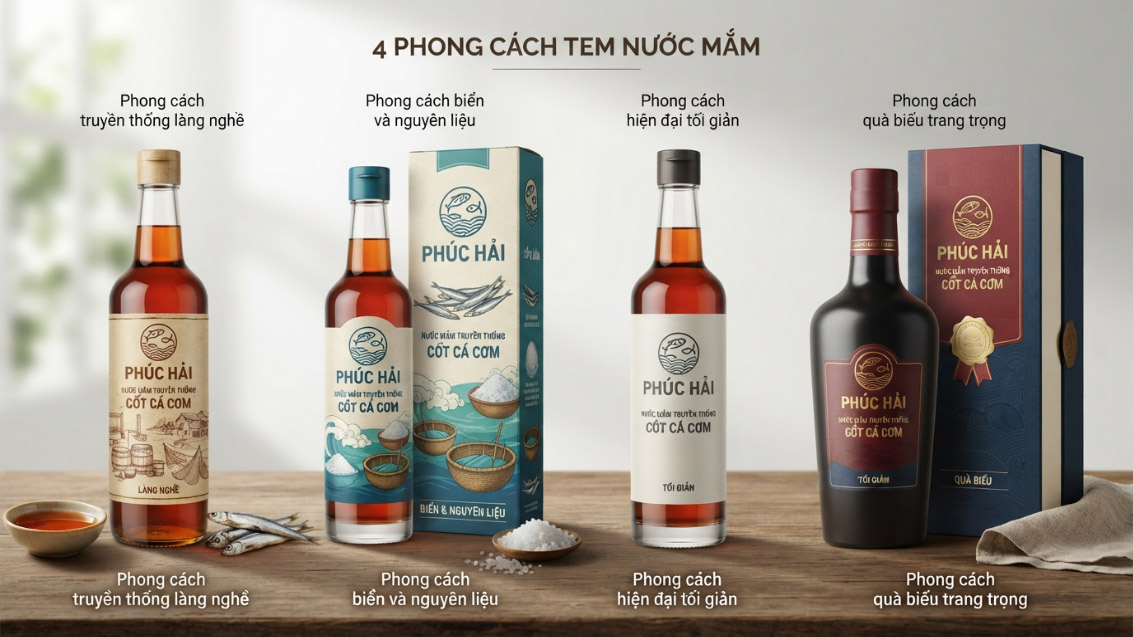 Mẫu theo phong cách thiết kế phổ biến