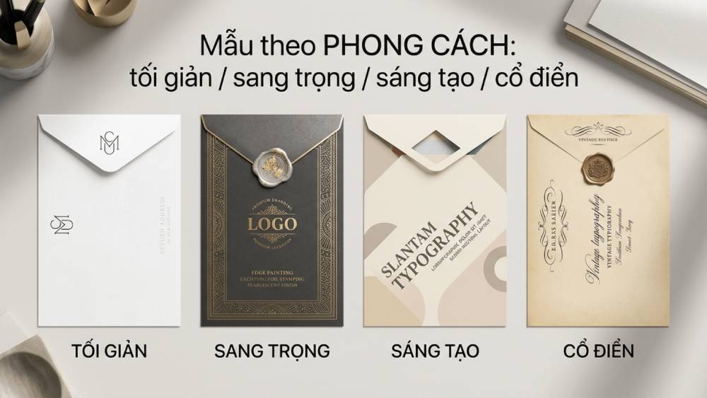 Mẫu Theo Phong Cách: Tối Giản, Sang Trọng, Sáng Tạo, Cổ Điển