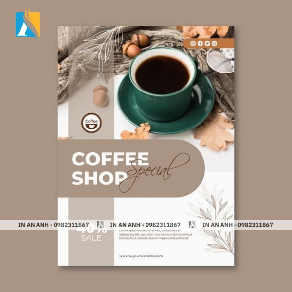 Mẫu tờ rơi khai trương quán trà sữa, cafe 4