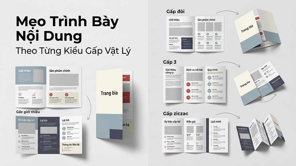 Mẹo Trình Bày Nội Dung Theo Từng Kiểu Gấp Vật Lý