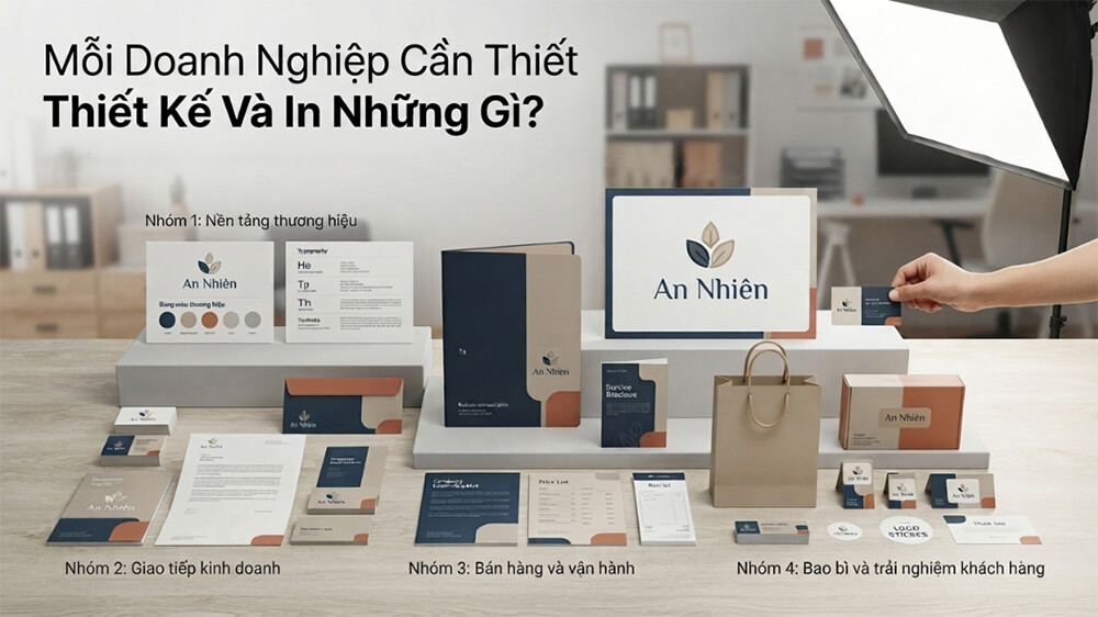 Mới kinh doanh cần thiết kế &amp; in những gì?