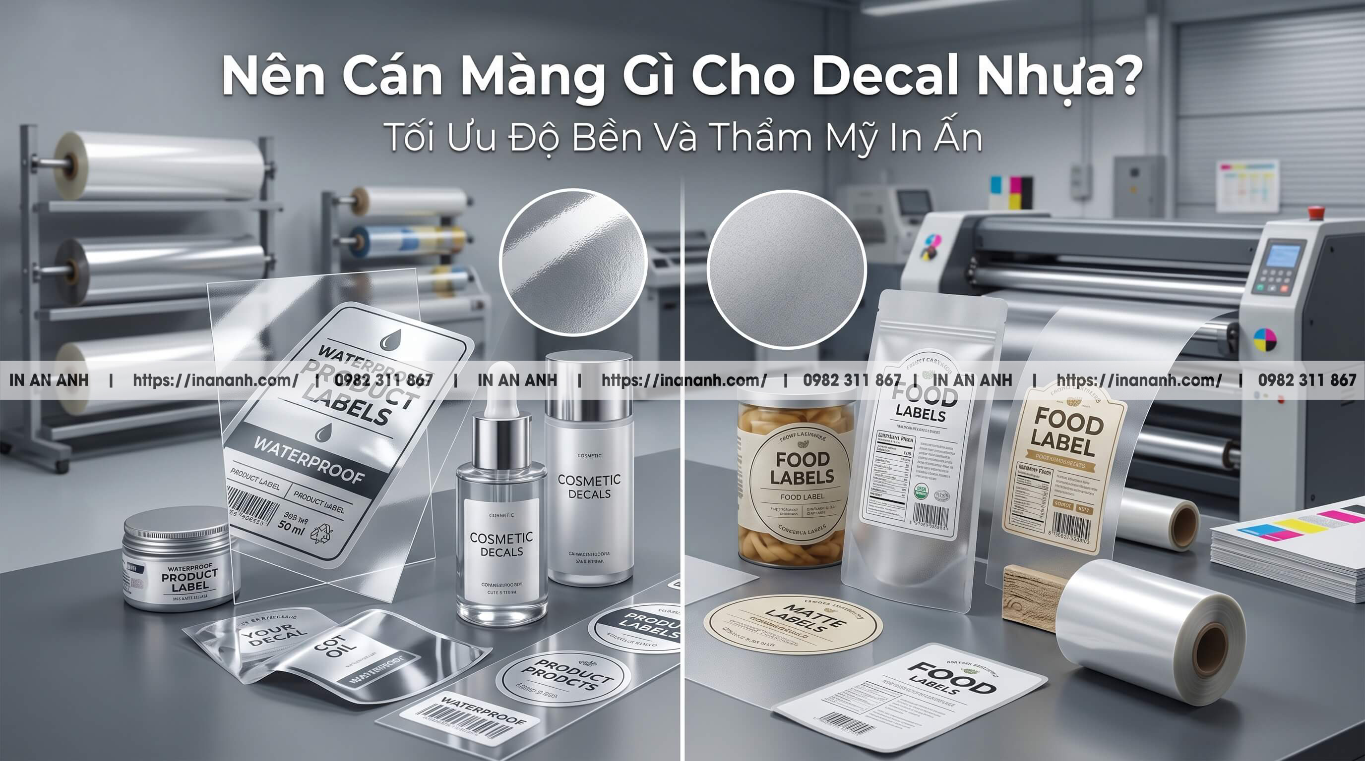 Nên Cán Màng Gì Cho Decal Nhựa Để Tối Ưu Độ Bền Kỹ Thuật