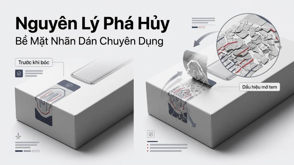 Nguyên Lý Động Lực Học Phá Hủy Cấu Trúc Bề Mặt Nhãn Dán Chuyên Dụng