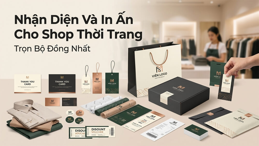 Nhận Diện Và In Ấn Cho Shop Thời Trang, Bán Lẻ - Trọn Bộ
