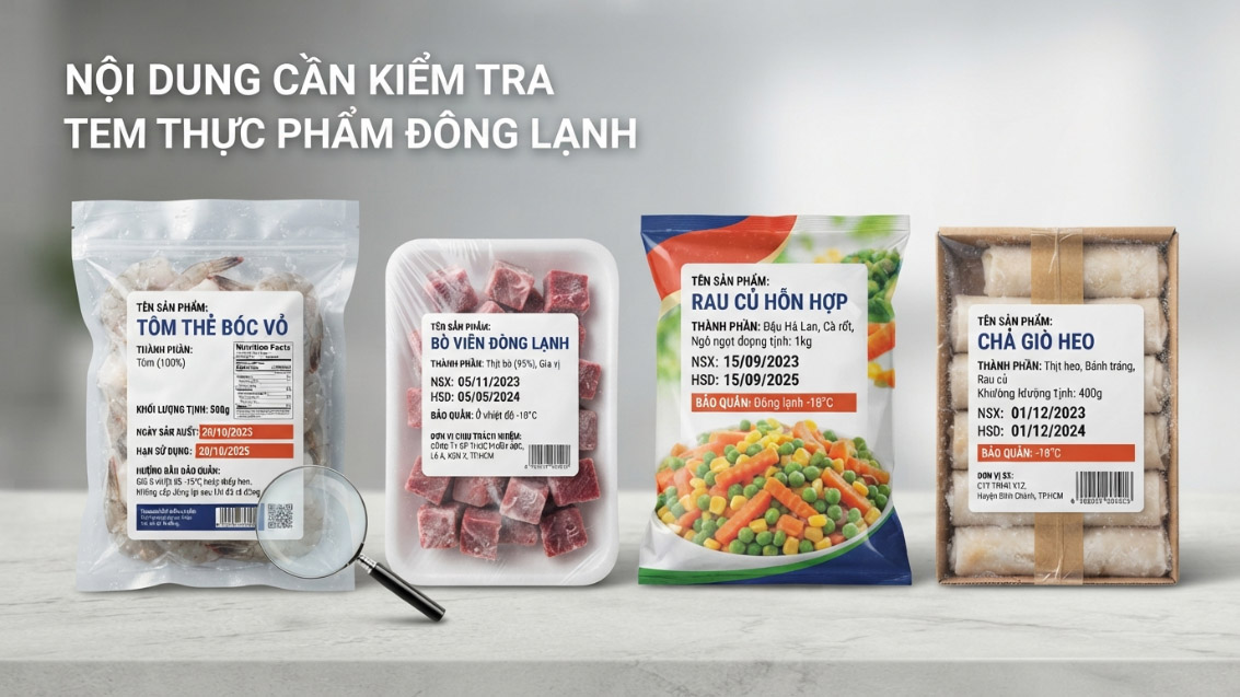 Nhóm mục cần kiểm tra về nội dung/thông tin bắt buộc
