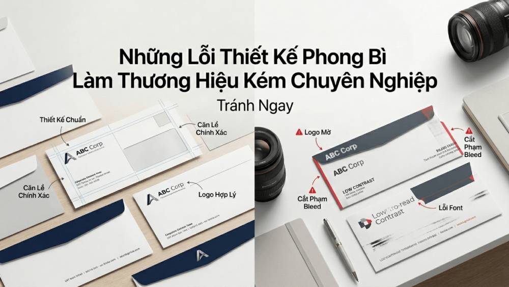 Những Lỗi Thiết Kế Phong Bì Làm Thương Hiệu Kém Chuyên Nghiệp - Tránh Ngay