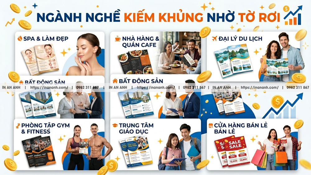 Những Ngành Nghề Gặt Hái Lợi Nhuận Khủng Nhờ Tờ Rơi
