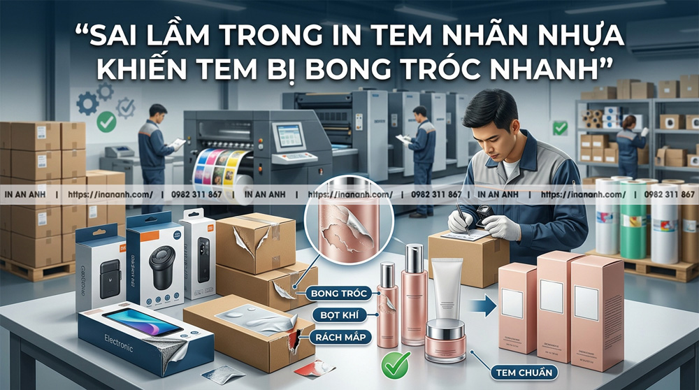 Những Sai Lầm Khi In Decal Nhựa Khiến Tem Nhanh Bong Tróc