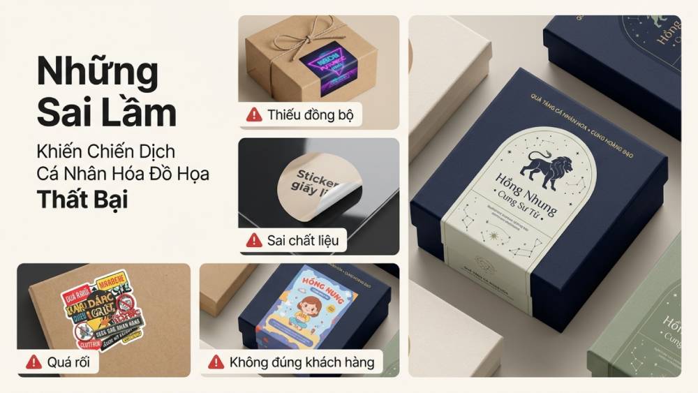 Những Sai Lầm Khiến Chiến Dịch Cá Nhân Hóa Đồ Họa Thất Bại