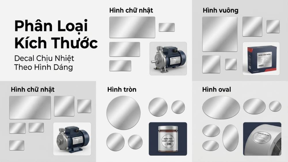 Phân Loại Kích Thước Decal Chịu Nhiệt Theo Hình Dáng