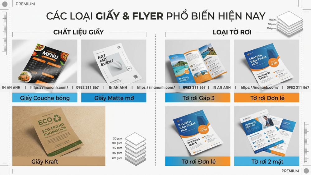 Phân Loại Kỹ Thuật Và Chất Liệu In Flyer Phổ Biến Hiện Nay