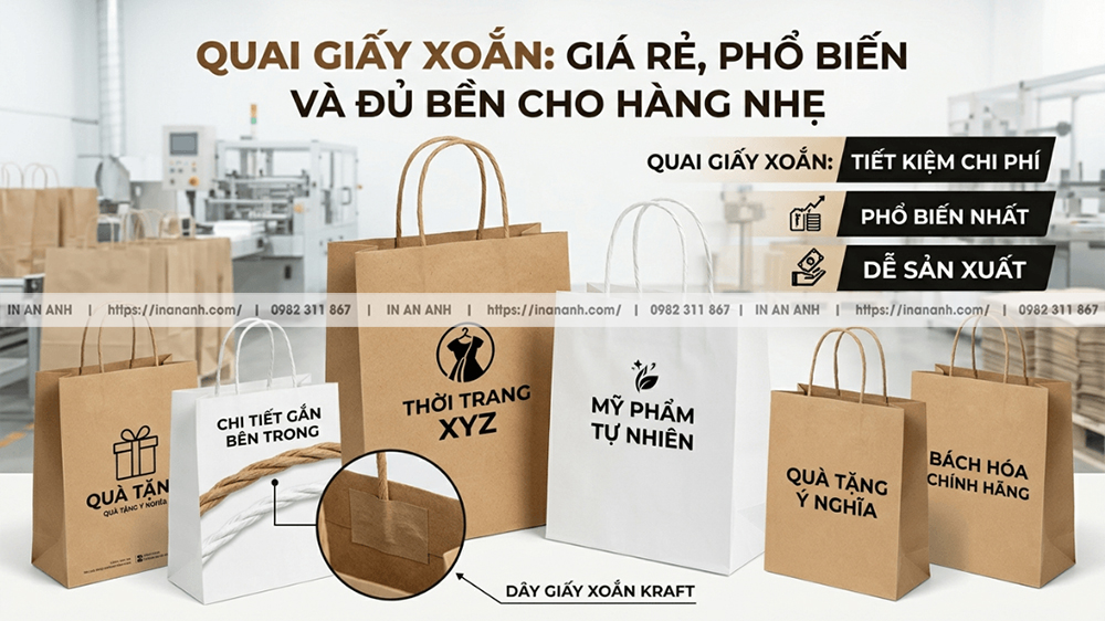 Quai Giấy Xoắn: Rẻ, Phổ Thông, Đủ Chắc Cho Hàng Nhẹ