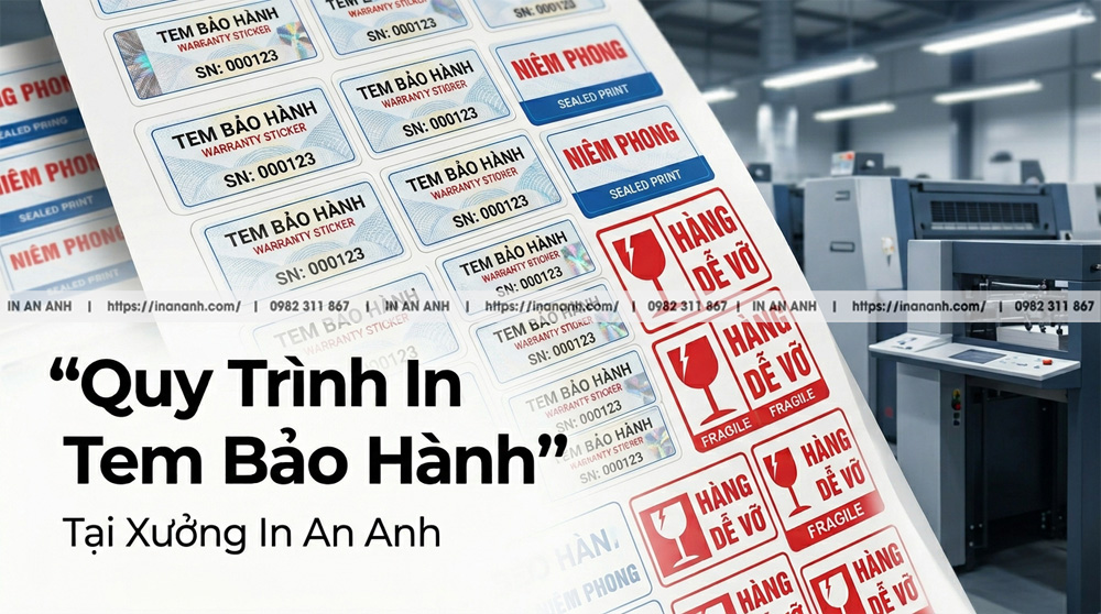 Quy Trình In Tem Bảo Hành Tại Xưởng In An Anh Chuyên Sâu