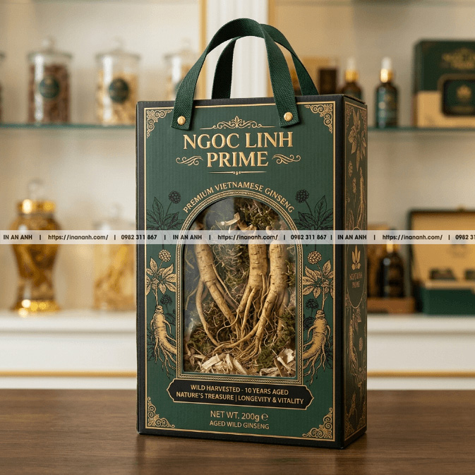 Sản Xuất Hộp Carton Đựng Sâm Ngọc Linh